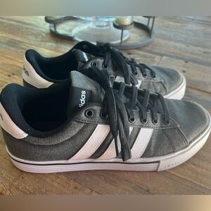 Adidas Men's Gray and White Sneakers